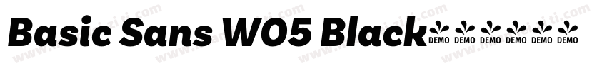 Basic Sans W05 Black字体转换